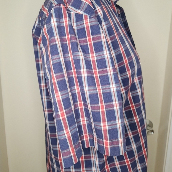 Vintage Men's Plaid Short Sleeve Shirt - Picture 8 of 10